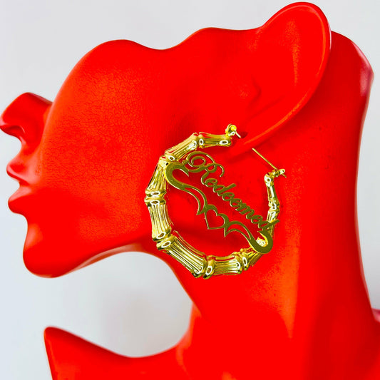 Bamboo earrings name