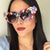 "Ruby" Women Luxury Colorful Jeweled Crystal  Sun Glasses