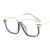 JASPEER Classic Transparent Frame Glasses  Eyewear