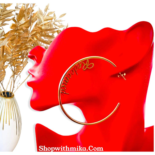 90's-Redeemed Gold Hoop Earrings